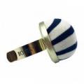 Bohin Pincushion Strap Bracelet Zebra Black and White Stripes 98817